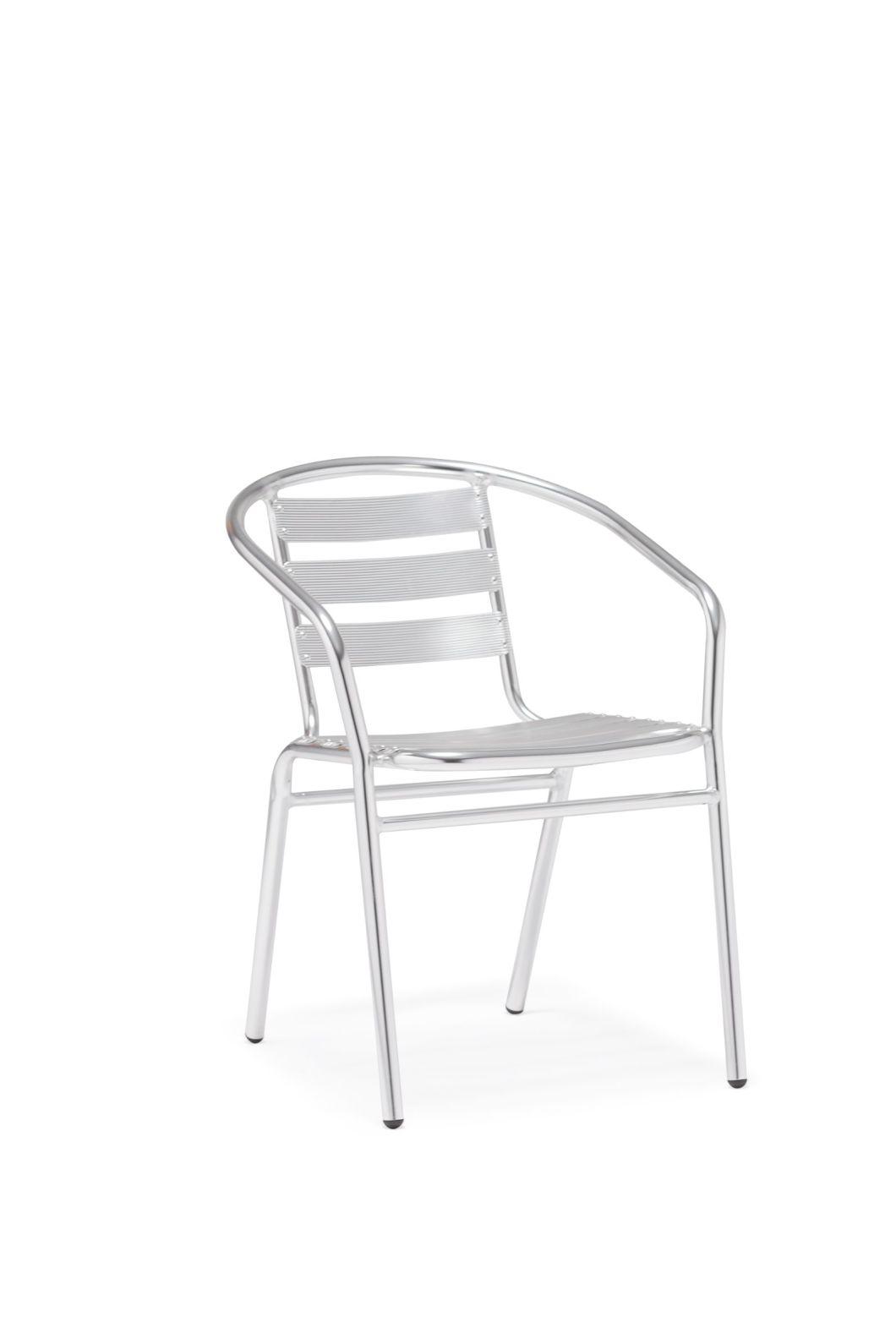 Anodized Silver Restaurant Hotel Chairs
