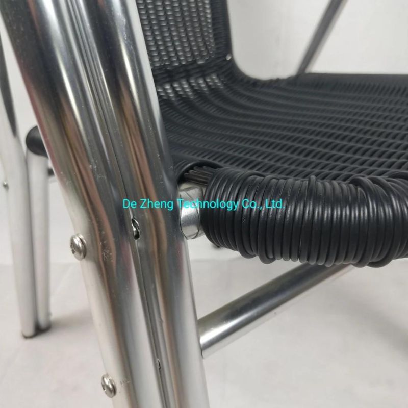 Cheap Double Tubes Wicker Chair Set Garden Rattan Chair Patio Outdoor Cheap Rattan Furniture