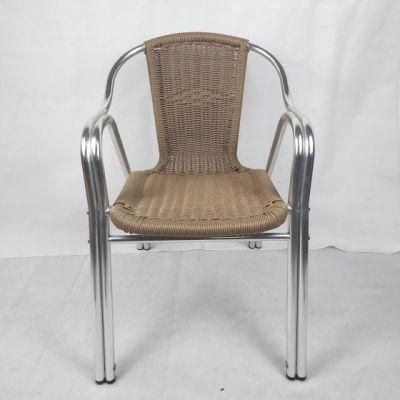 Modern Green Style Outdoor Garden Rattan Desk Furniture Aluminum Terrace Chair