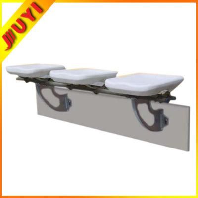 Blm-0508 Bench PVC Feet Orange Seat for Online Clear Basketball Plastic Recliner Chairs Low Backrest Plastic Seat