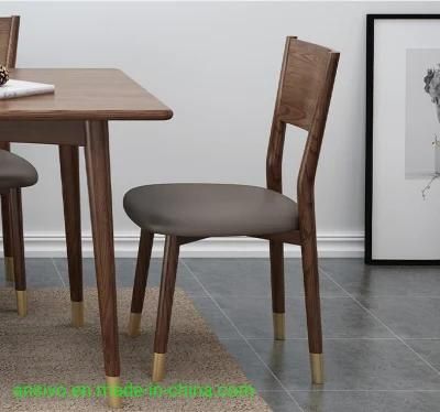 PU Leather Cushion Wooden Chair for Dining Event Wedding Conference with Good Quality