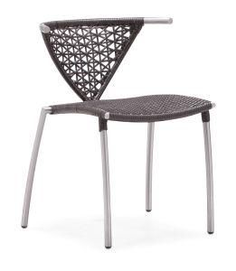 Rattan Dining Chair with Metal Legs