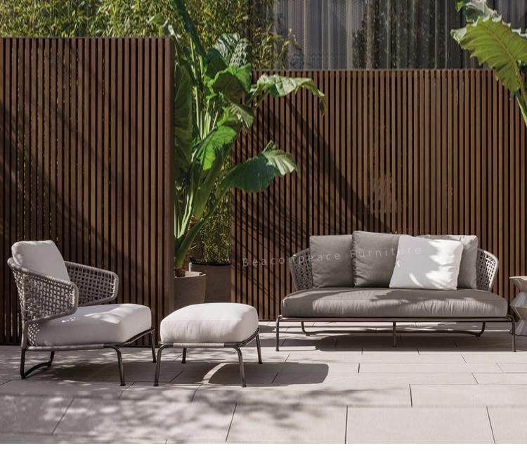 Modern Rattan Wicker Outdoor Furniture Woven Rope Furniture