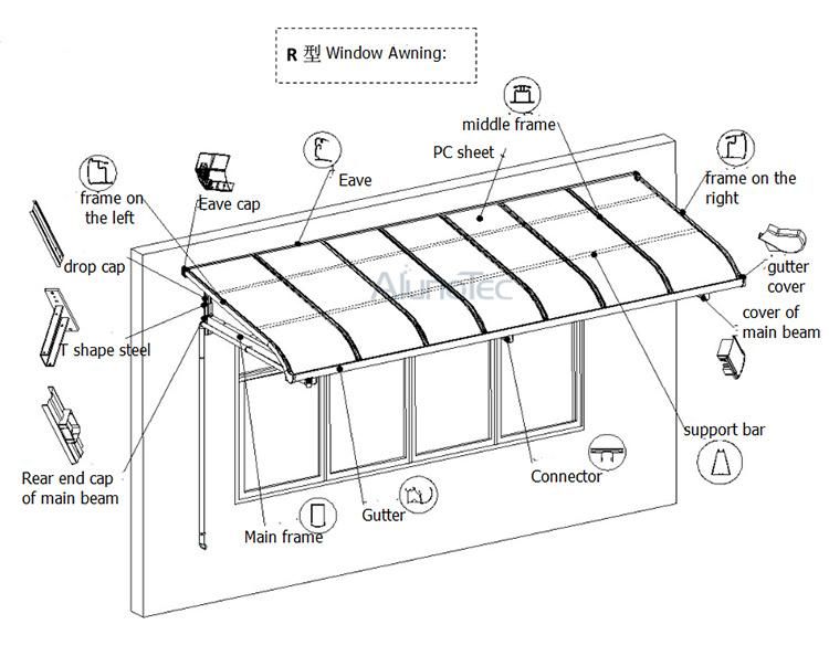 Best Quality DIY Polycarbonate Awning