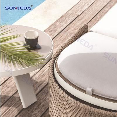 Italian Style Leisure Modern Customize Durable Studio Garden Sun Lounger Set