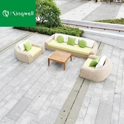 Combination Outdoor Rope Sofa for Garden Furniture with Tea Table