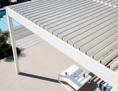 Aluminum Sunshade System Garden Pergola with Frameless Doors