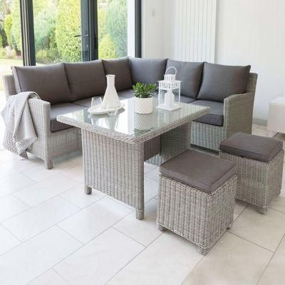 Reusable All-Weather Garden Furnitur Outdoor Colorful Fabric Garden Sofa Set