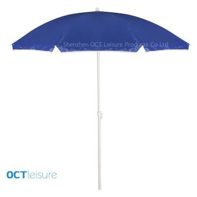 Classic Beach Umbrella &#160; with Nylon Cover in Royal Blue (OCT-BUN20)