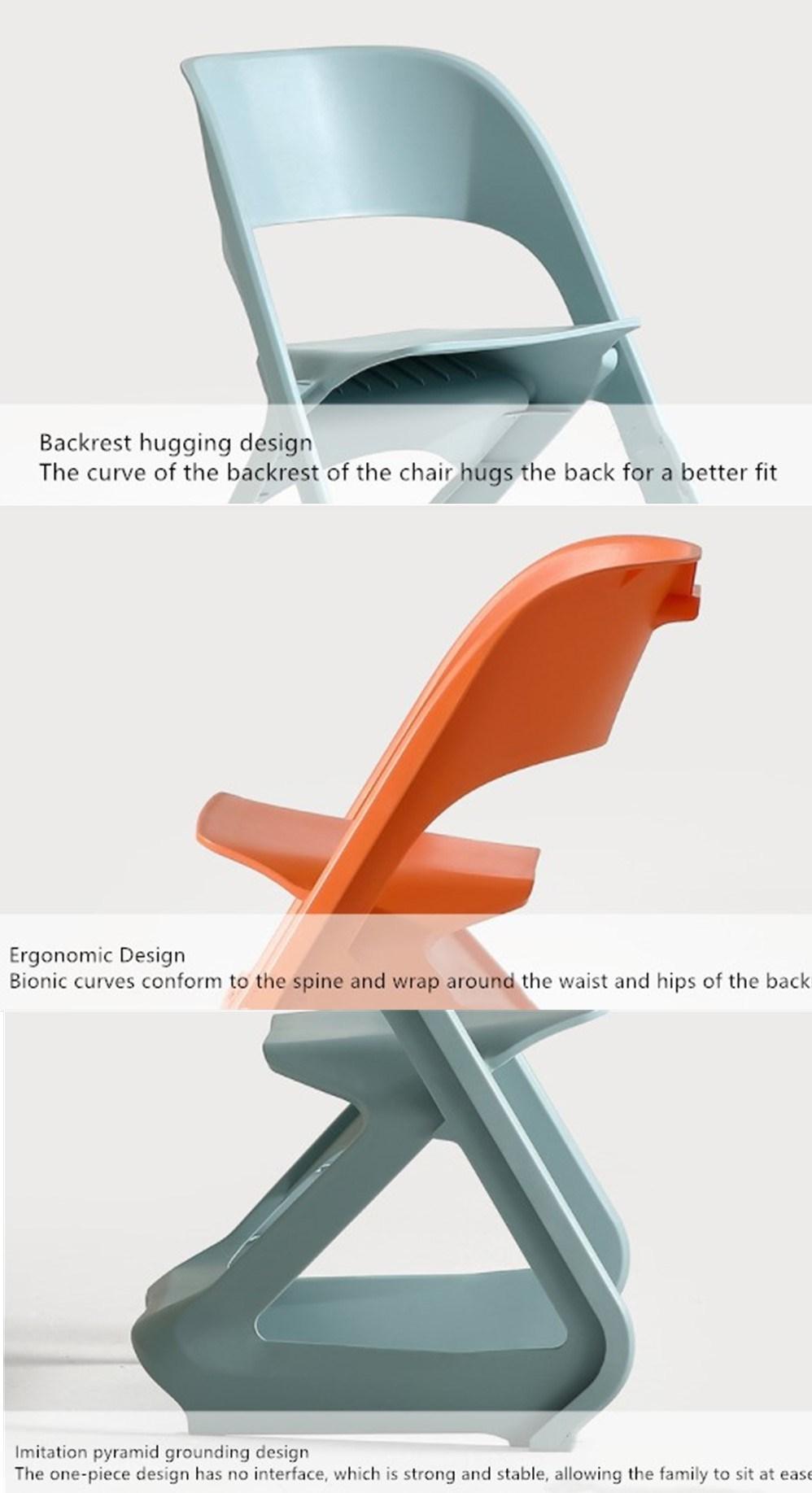 Simple Plastic Chair Stackable Meeting Back Chair Home Creative Dining Chair Exhibition Audience Chair Outdoor Chair