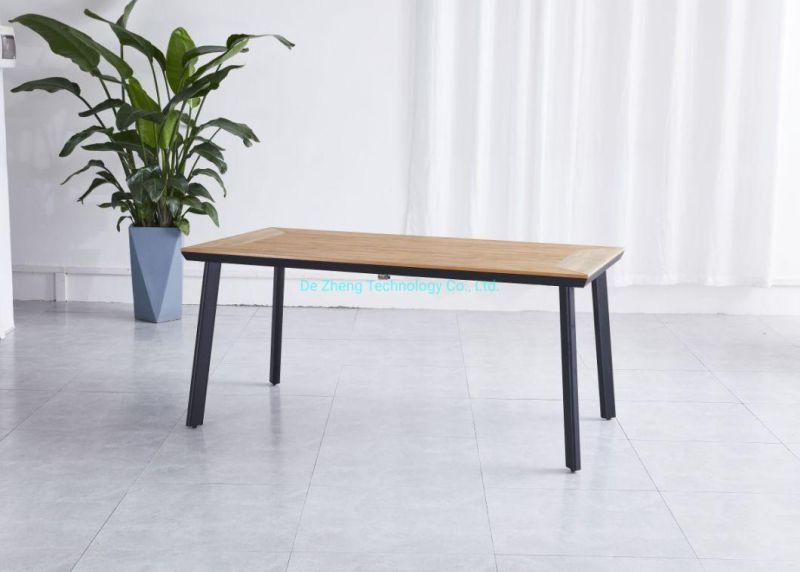 All Weather Patio Table Aluminum Bistro Table Waterproof Dining Table Garden Outdoor Furniture