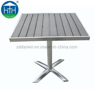 European Design Aluminum Outdoor Polywood Chair and Table Set Garden Restaurant Outdoor Patio Furniture
