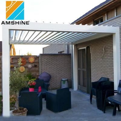 Aluminum Outdoor Shed Arches Arbours Pergolas Garden Waterproof Louver Roof Pergola Patio Gazebo