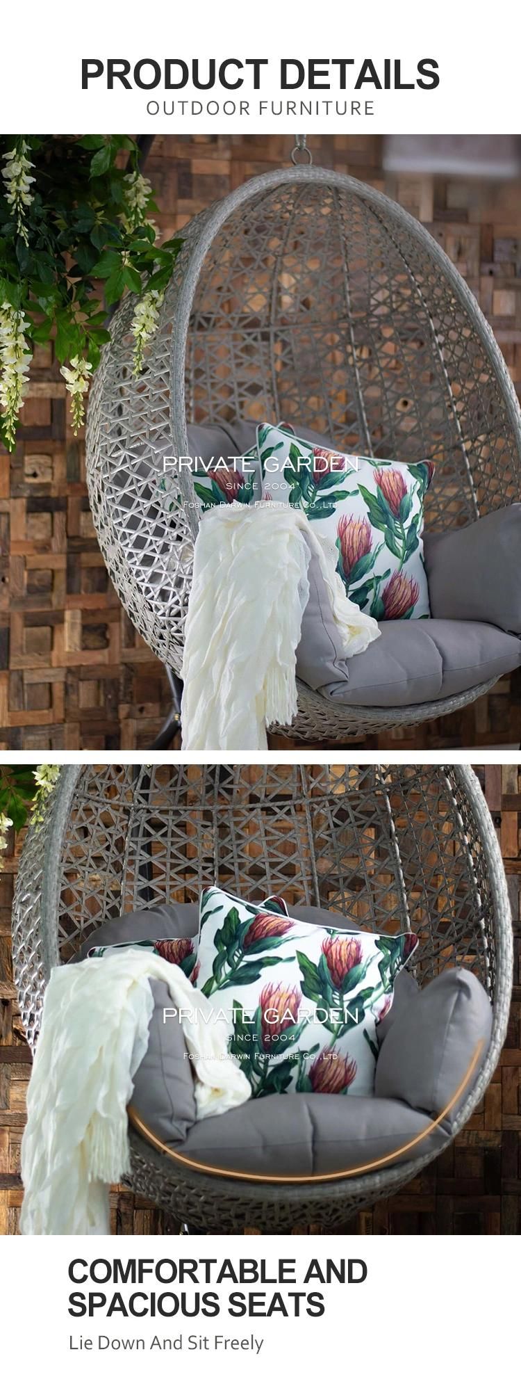 Good Service Factory Manufacturer OEM Foshan Double Hammock Garden Chair Swing