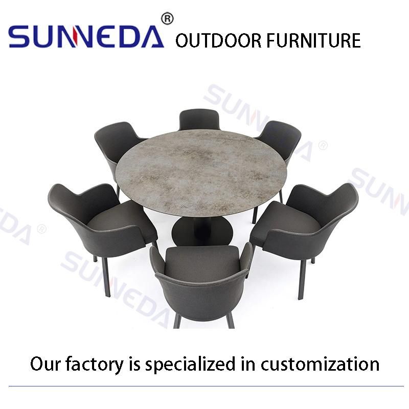 Ecological Design European Style Durable Countryside Villa Beach Armchair Set