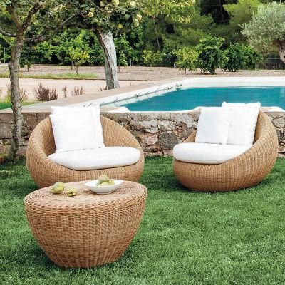 Outdoor Sofa Courtyard Rattan Creative Lazy Balcony Table and Chair