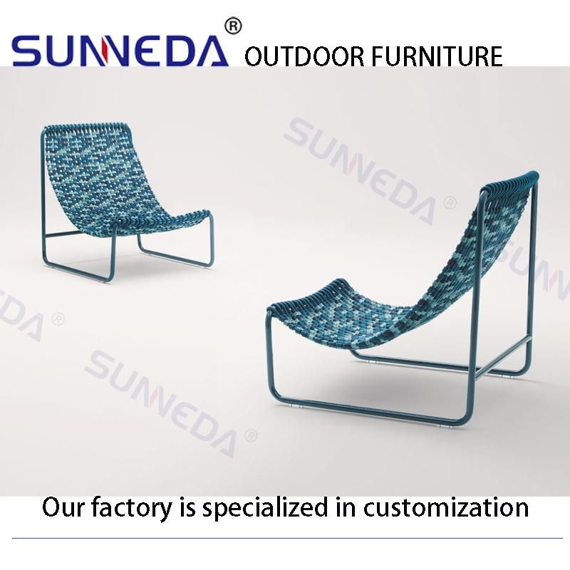 Beach Sun Lounge Bed Aluminum Sofa Simple Chair Outdoor Furniture
