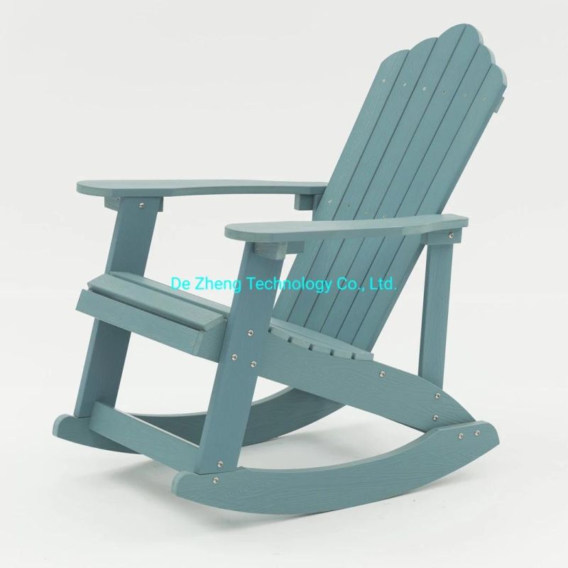 Modern Outdoor American Style Plastic Wood Home Rocking Adirondack Chair Garden Furniture