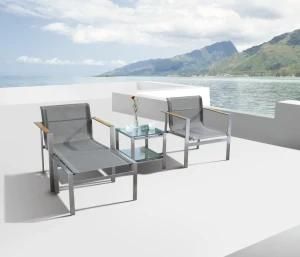 Outdoor Textilene Sofa Club Chair with Arms