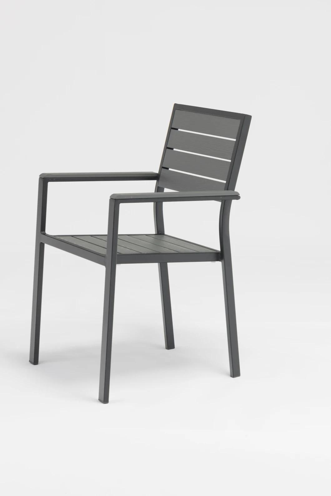 Chinese Aluminum Garden Furniture Wood Grain Poly Wood
