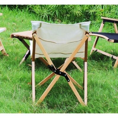 Made of Solid Wood Thickened Canvas Strong Hardware Pieces Connecting Butterfly Camping Wooden Chair