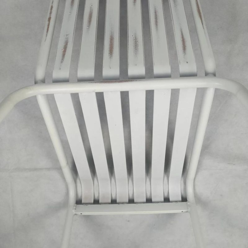 Outdoor Customized Furniture French Bistro Restaurant Rattan Cafe Patio Armless Chairs
