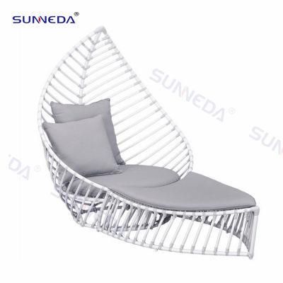 High Quality Aluminium Outdoor Sun Lounger Hand Made Leaf Lounger Chair Swimming Pool Daybed