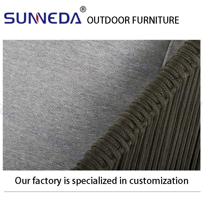 Beautiful Alu Frame Long Soft Cushion Metal Frame Sun Lounger Set