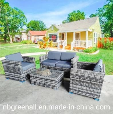 4 PCS Hot Sale Outdoor Patio Furniture Rattan Garden Sofa Sets Furniture