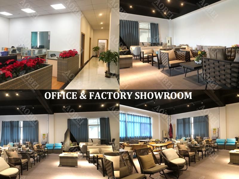 Aobei Modern Patio Garden Hotel Home Villa Resort Rattan Wicker Leisure Outdoor Sofa Set Furniture
