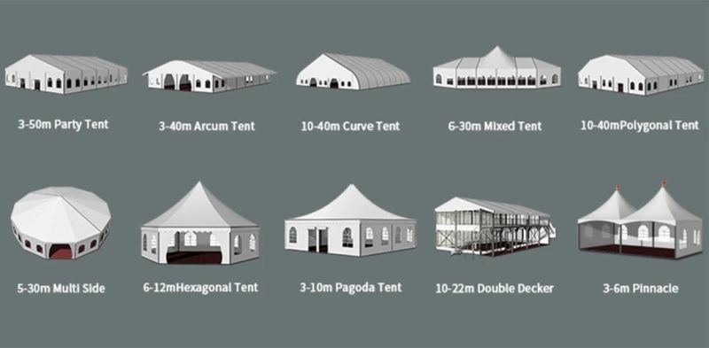 High Quality 6X6m Pagoda Wedding Canopy Tent