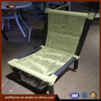 Aluminum Leisure Outdoor Garden Patio Cord Arm Less Chair