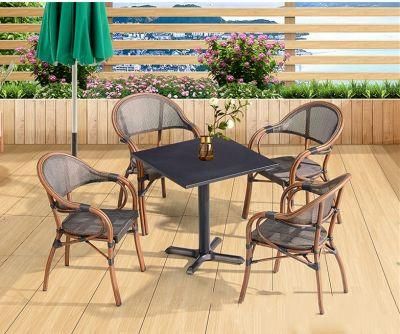 Modern Garden Outdoor Picnic Furniture Sets Metal Tea Table