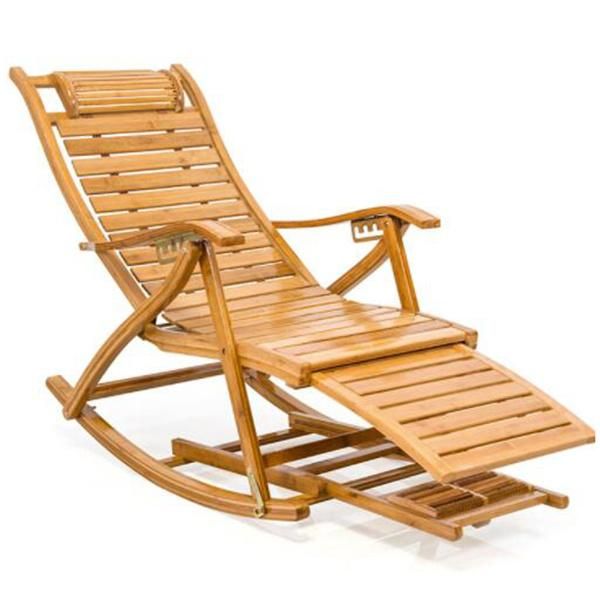 Adjustable Folding Deck Chair for Patio Balcony
