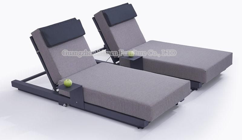 Leisure Rattan Daybed Modern Home Outdoor Furniture Lounge Chairs Sunbed