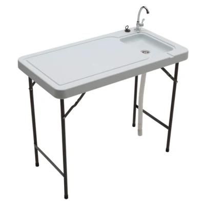 Folding Fish Table Fillet Hunting Cleaning Cutting Camping Sink Table