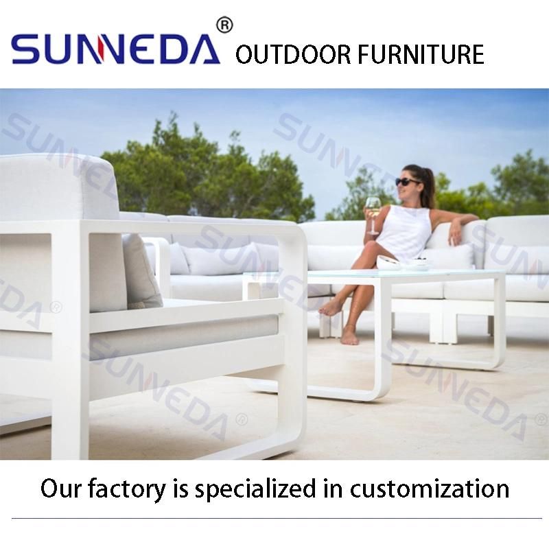 Patio Sofa Garden Sets Outdoor Furniture Aluminum Beach Chair with Table