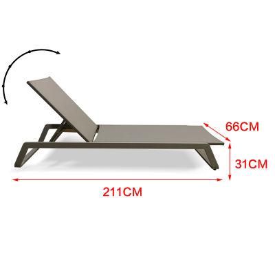 Hot Single Unfolded OEM Foshan Hotel Furniture Leisure Cheap Lounger Rattan Chaise Lounge