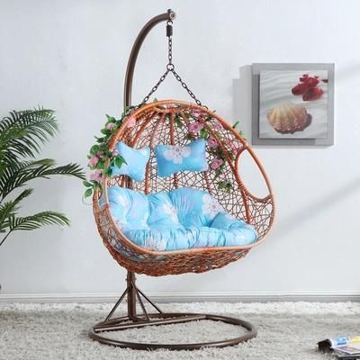 Outdoor Hanging Chair Double Rocking Chair Hanging Basket Rattan Chair