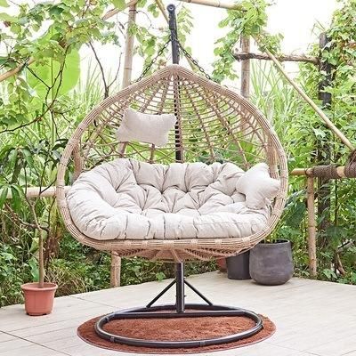 Casual Hammock Outdoor Lounge Hanging Rattan Wicker Double Swing Chair