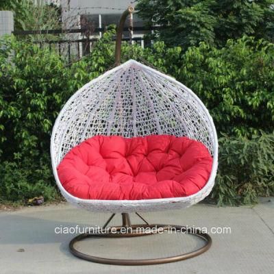 Leisure Outdoor Furniture Garden Double Wicker/Rattan Swing Chair
