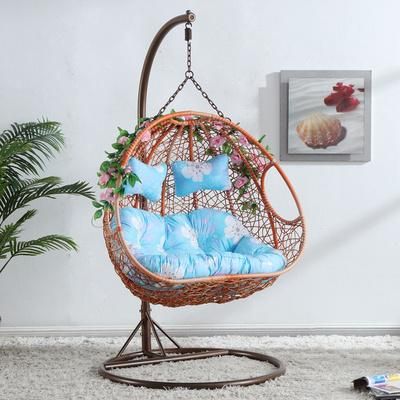 Household Hanging Chair Double Rocking Chair Hanging Basket Rattan Chair
