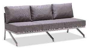 Outdoor Patio Lazy Sofa Set with Metal Legs