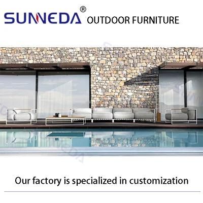 Patio Hotel Outdoor Aluminum Comfortable Sofa Frame Chair Elegant Furniture