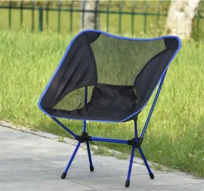 Oversized Mesh Back Camping Folding Chair Heavy Duty Support
