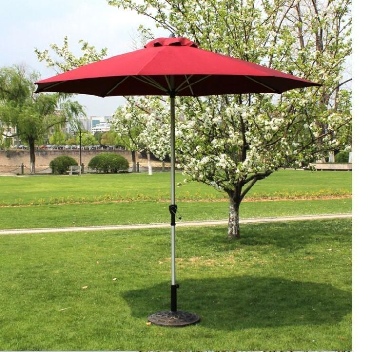 UV Resistant Patio Parasol Hand Cranked Garden Umbrella 10FT Garden Roma Umbrella