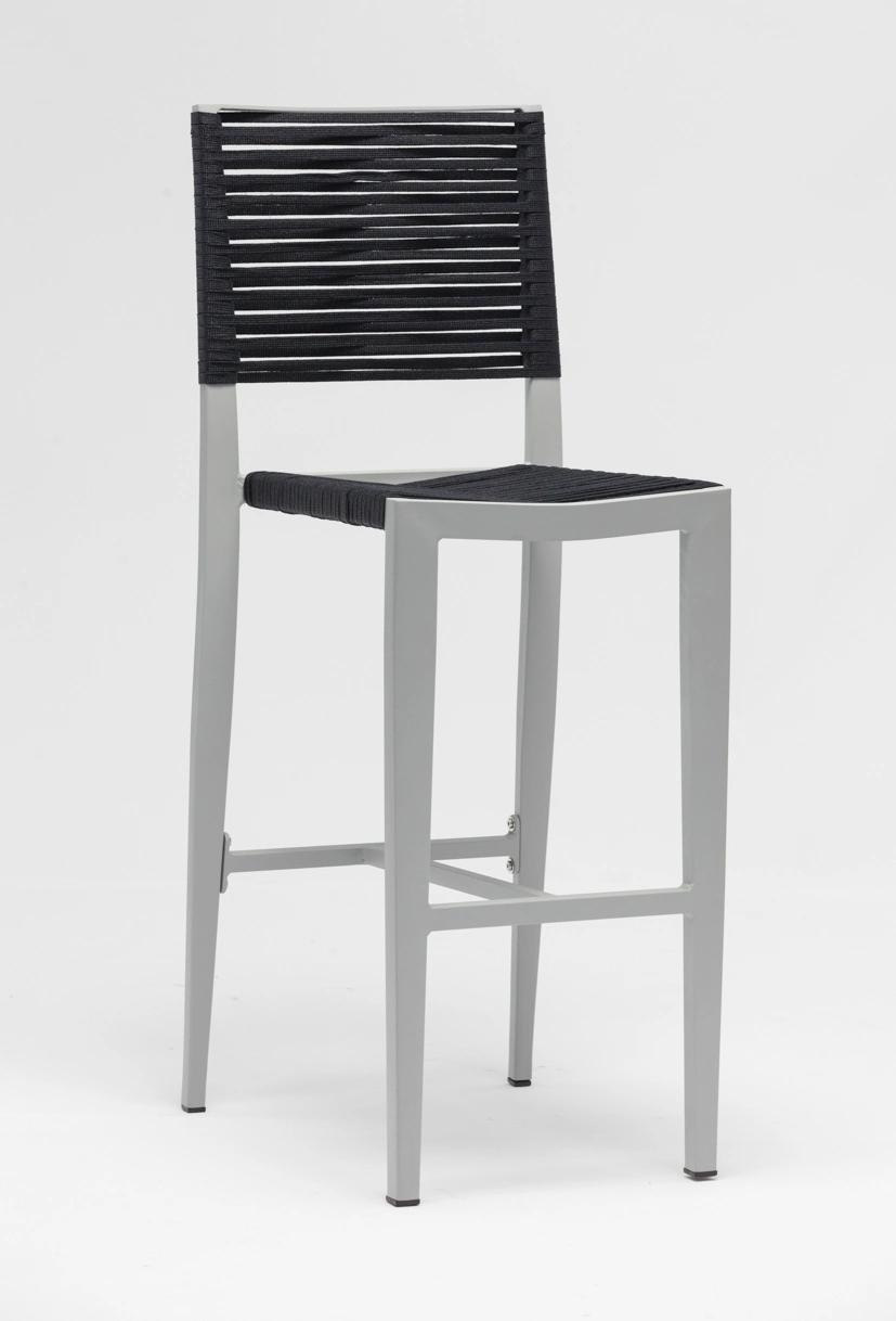 UV Resistant Commercial Bar Outdoor Patio Furniture Leisure Aluminum Rope Wicker Chair