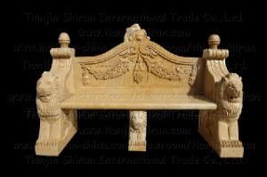 Stone Carving Bench, Outdoor Garden Furniture (6357)