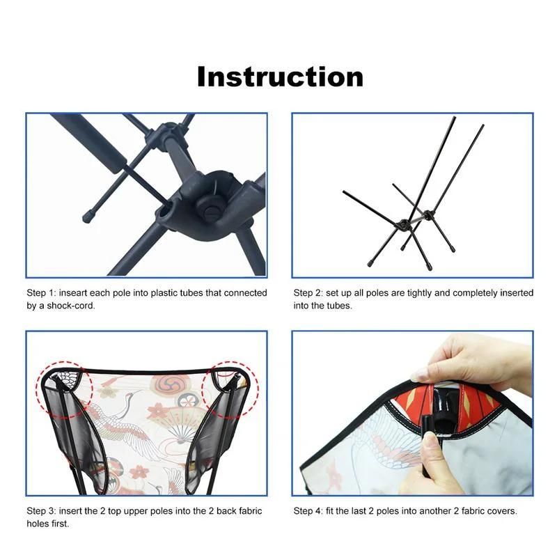 Light Folding Camping Chair with Carry Bag
