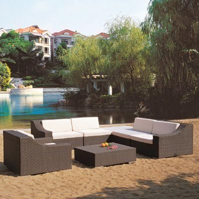 Hotel Aluminum Sofa Rattan Wicker Outdoor Furniture (TG-JW01)